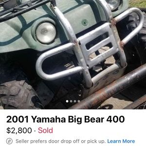 2001 Yamaha big bear